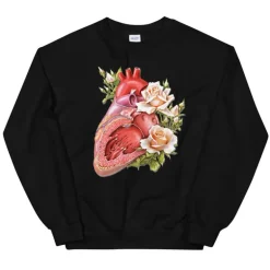 Sweat Unisexe Cœur II - Floral