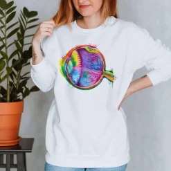 Sweat Unisexe des Yeux - Aquarelle
