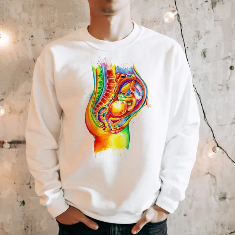 Sweat Unisexe Foetus - Aquarelle