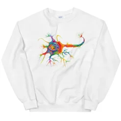 Sweat Unisexe Neurones - Aquarelle