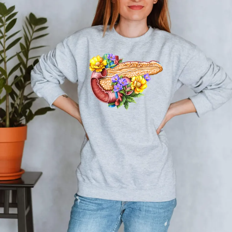 Sweat Unisexe Pancreas - Floral