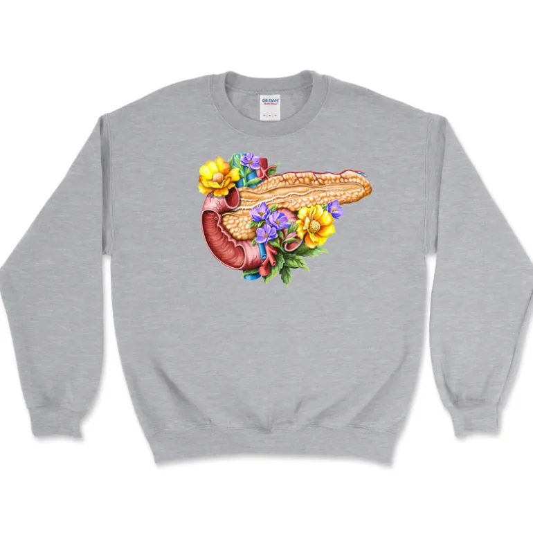 Sweat Unisexe Pancreas - Floral