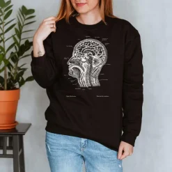 Sweat Unisexe Section de Tête - Chalkboard