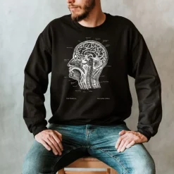 Sweat Unisexe Section de Tête - Chalkboard
