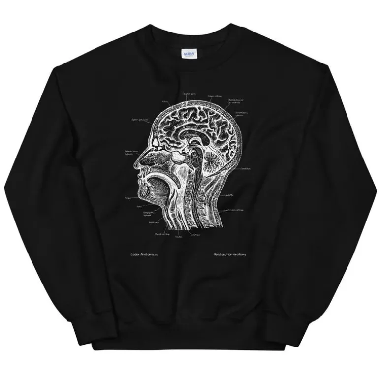 Sweat Unisexe Section de Tête - Chalkboard