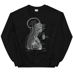 Sweat Unisexe Section de Tête II - Chalkboard