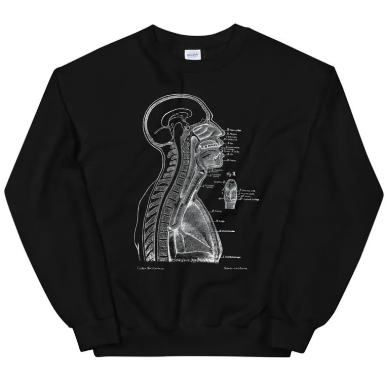 Sweat Unisexe Section de Tête II - Chalkboard