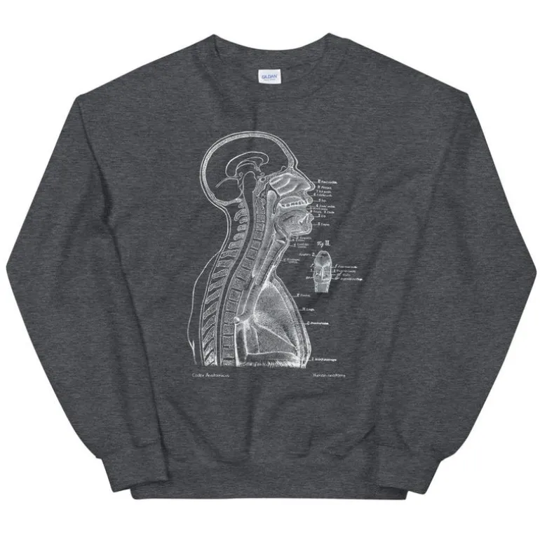 Sweat Unisexe Section de Tête II - Chalkboard