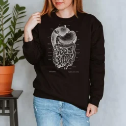 Sweat Unisexe Système Digestif - Chalkboard