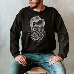 Sweat Unisexe Système Digestif - Chalkboard