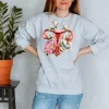 Sweat Unisexe Utérus - Floral