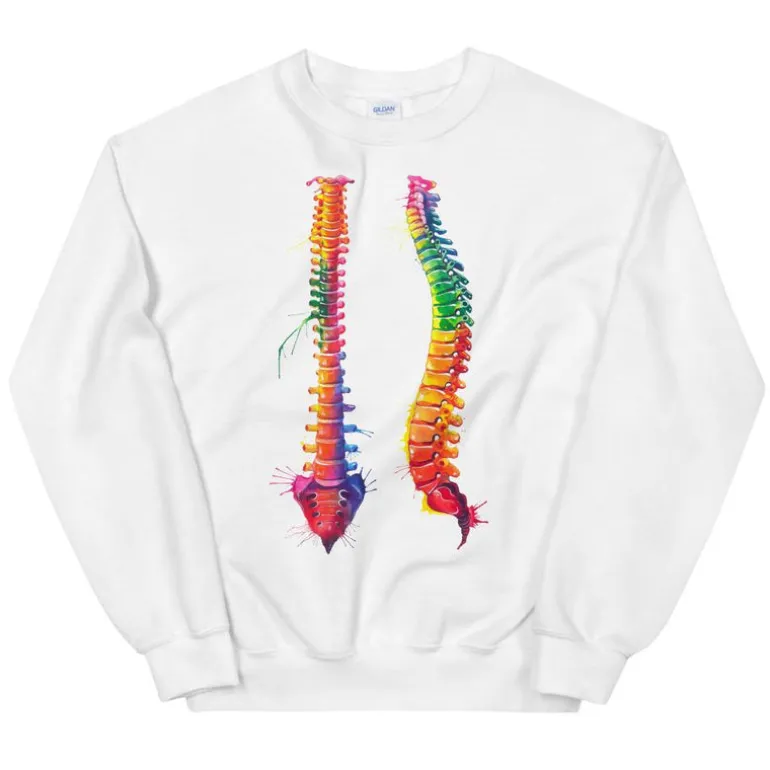 Sweat Unisexe Vertébrale - Aquarelle
