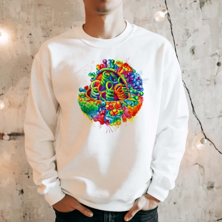 Sweat Unisexe Virus - Aquarelle