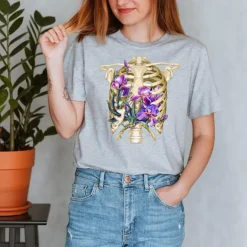 T-shirt Unisexe Cage Thoracique - Floral
