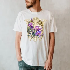 T-shirt Unisexe Cage Thoracique - Floral