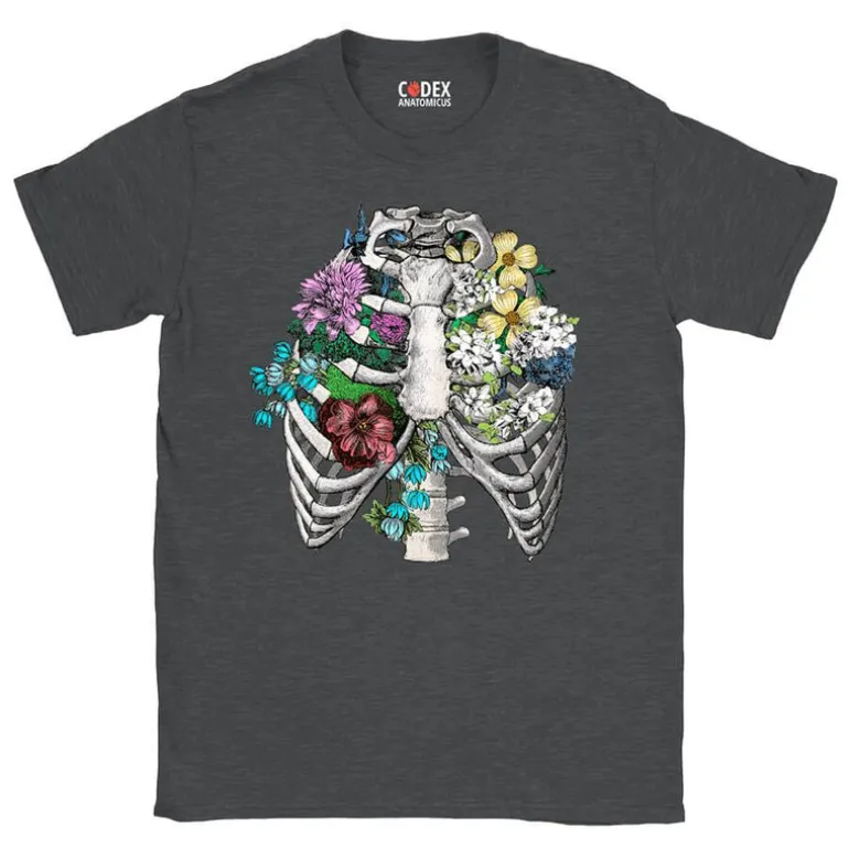 T-shirt Unisexe Cage Thoracique - Floral