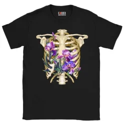 T-shirt Unisexe Cage Thoracique - Floral