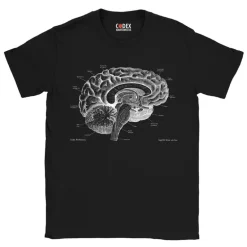 T-shirt Unisexe Cerveau - Chalkboard