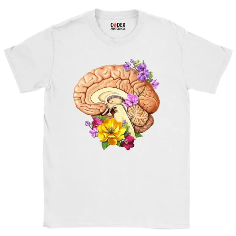 T-shirt Unisexe Cerveau II - Floral
