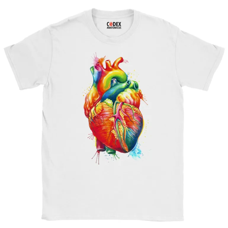 T-shirt Unisexe Coeur III - Aquarelle