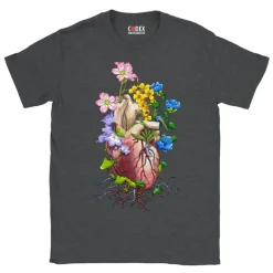 T-shirt Unisexe Cœur - Floral