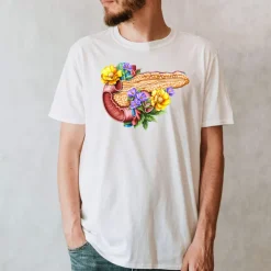 T-shirt Unisexe Pancréas - Floral