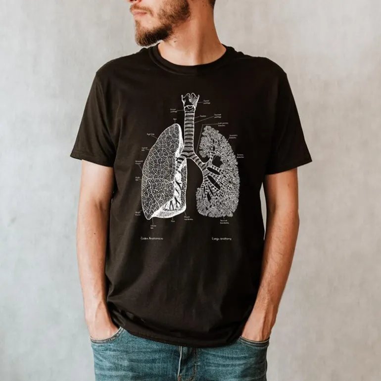T-shirt Unisexe Poumons - Chalkboard