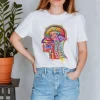 T-shirt Unisexe Section de Tête - Aquarelle