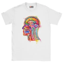 T-shirt Unisexe Section de Tête - Aquarelle