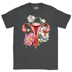 T-shirt Unisexe Utérus - Floral