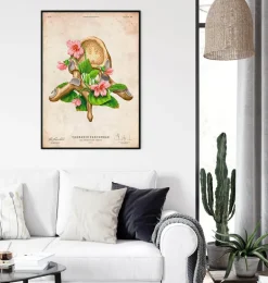 Vertèbre thoracique - Floral - Vintage